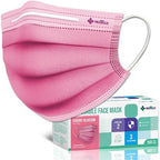 Medtecs Face Mask Disposable – Available in 50 & 2, 3-Ply Breathable, Soft Fit by MedtecsGroup