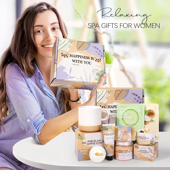 Gifts for Women, Birthday Gift for Women Spa Gifts Self Care Baskets Christmas - Image 3