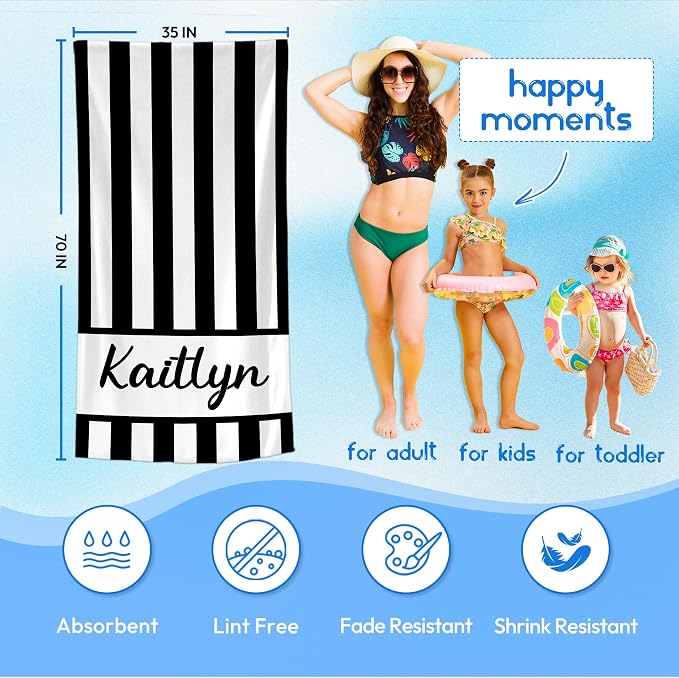 JML Personalized Beach Towel - Image 3