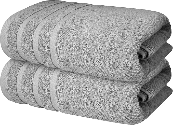 Infinitee Xclusives 100% Cotton Luxury Bath Towels Set of 2 by InfiniteeXclusives