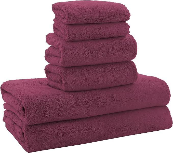 MOONQUEEN Ultra Soft Microfiber Coral Velvet Towel Set by MOONQUEEN