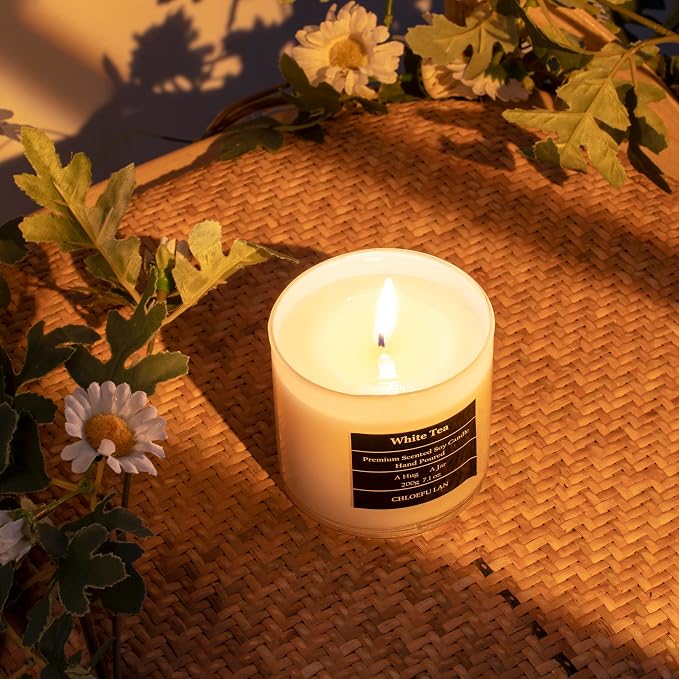 Chloefu LAN White Tea Candles Gifts - Image 2