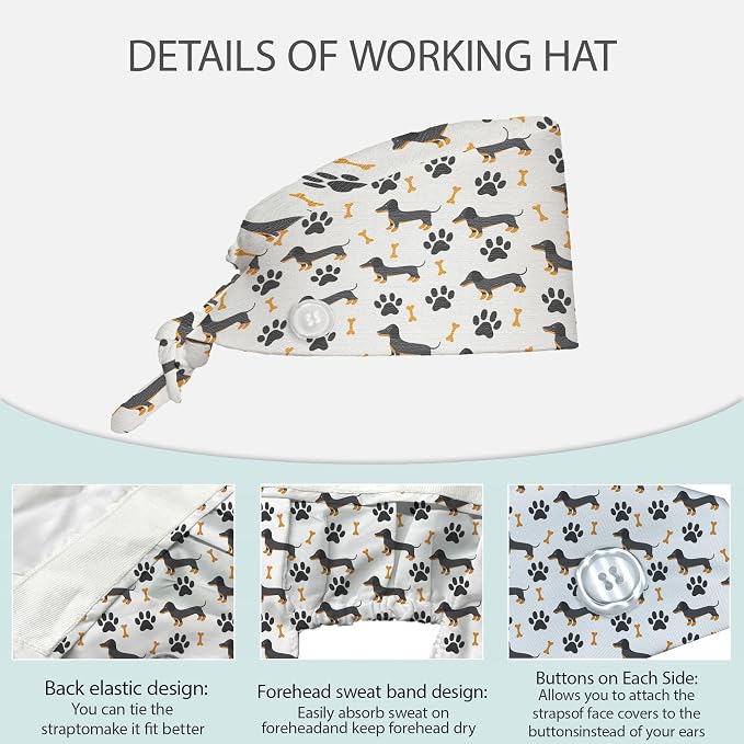 2 Pcs Working Cap with Sweatband - Image 3