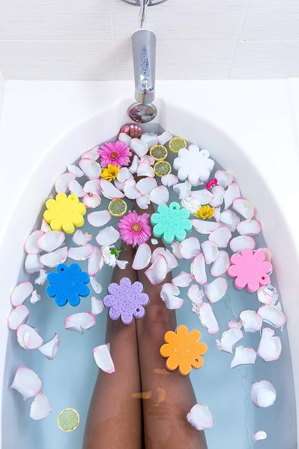 Spongelle Freesia Pear Wild Flower Buffer Body Scrubber | Bath & Shower Loofah - Image 2