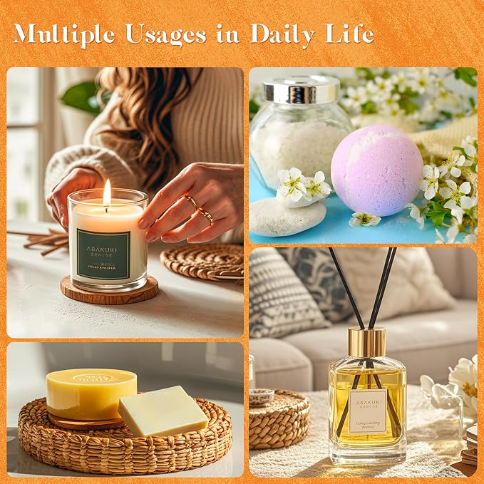 ASAKUKI Essential Oils for Diffusers for Home, Fragrance Oil for Candle Making - Image 5