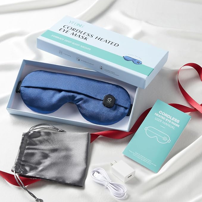 YFONG Cordless Heated Eye Mask for Dry Eyes, Warm Eye Compress for Stye - Image 7