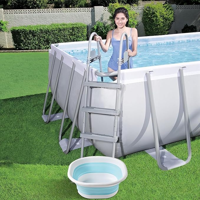 Portable Pool Foot Bath, Collapsible Pool Foot Wash Basin Tub, Foot Bath Basin - Image 2