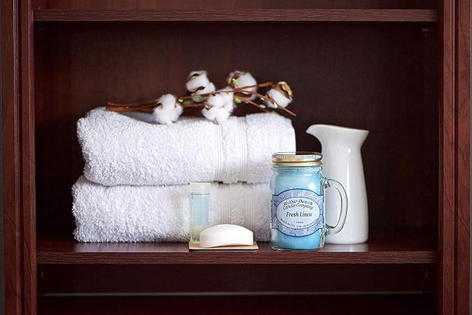 Our Own Candle Company, Peppermint Eucalyptus Scented Mason Jar Candle - Image 4