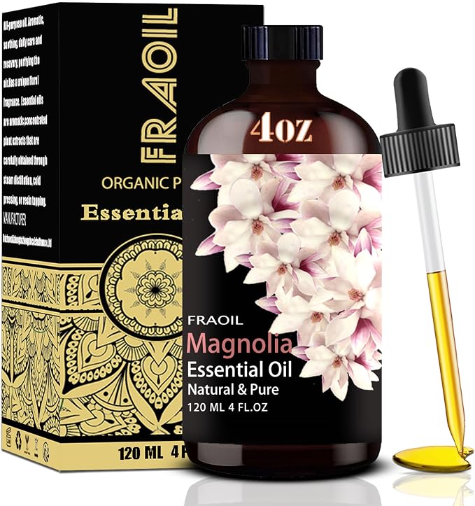 Magnolia Essential Oil, Magnolia Oil 4 Fl Oz 120ML by FRAOILESSENTIALOIL