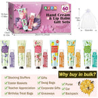 AZEN 60 Sets Bulk Gifts, Hand Cream and Lip Balm Bulk Set - Image 6