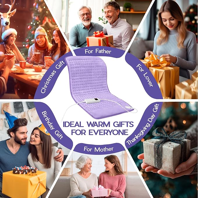Heating Pad for Neck and Shoulders and Back, Electric Heating Pad for Period - Image 8