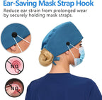 Satin Lined Scrub Cap, Adjustable Surgical Cap - Image 3