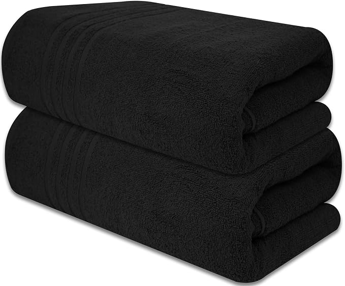 Pack of 2 Jumbo Bath Sheet 40 x 80 Inches, Extra Large Lightweight & Quick Dry - Image 8