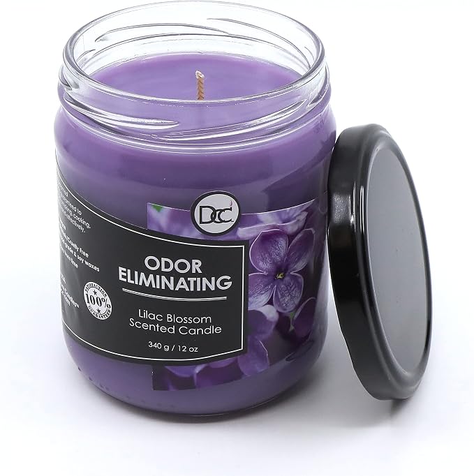 Lilac Blossom Odor Eliminating Highly Fragranced Candle - Image 2