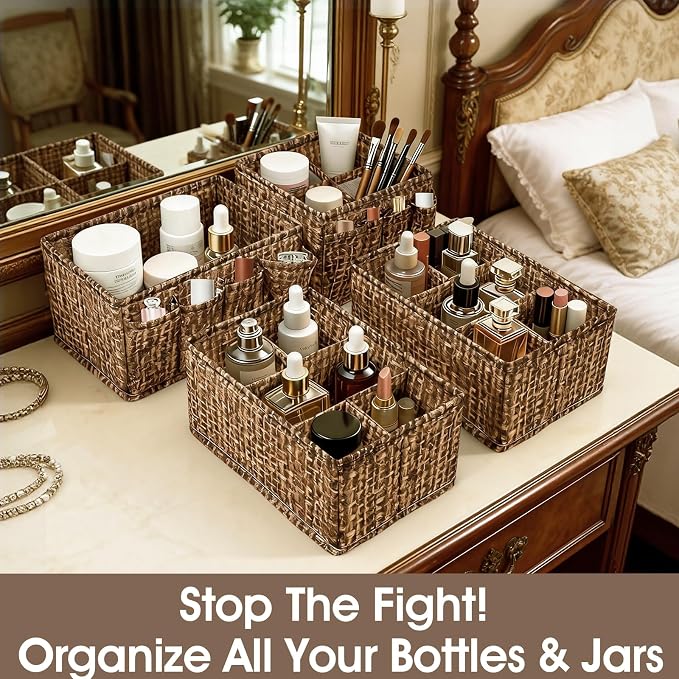 VERONLY Cosmetic Storage Bins Makeup Organizer, Adjustable Multifunction - Image 7