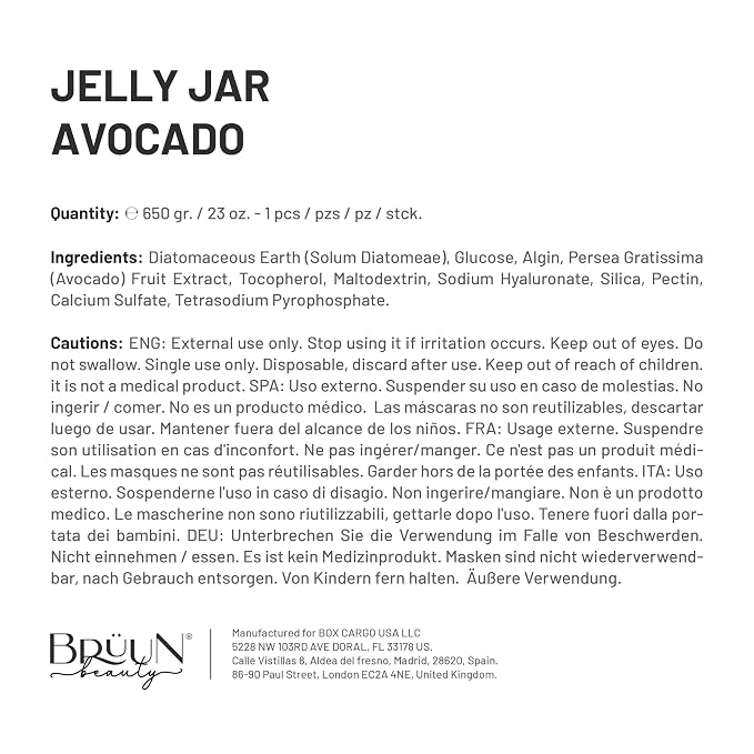 BRÜUN Peel-Off Avocado Jelly Mask - Image 7