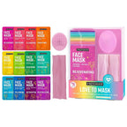 Freeman 14 Piece Love To Mask Variety Pack, Facial Masks by Freeman