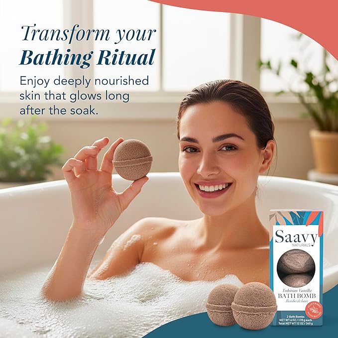 Saavy Naturals Bath Bombs – Relaxing Foaming Fizz Bubbles, Organic Bath Bombs - Image 2