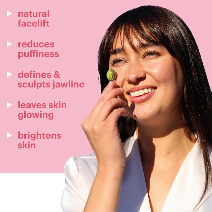 Mini Jade Eye Roller by Afterspa, Preppy Skincare, Gua Sha Facial Tools - Image 7