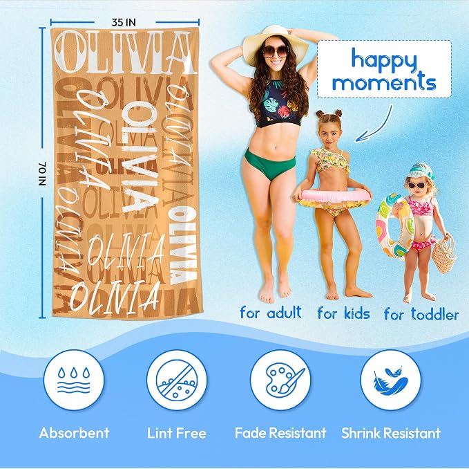 JML Personalized Beach Towel - Image 3
