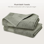BIOWEAVES 100% Organic Cotton 700 GSM Plush Luxury Bath Towels - Image 2