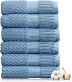 NY Loft 100% Cotton Hand Towel 6 Pack | Super Soft & Absorbent Quick-Dry Hand by NYLoft