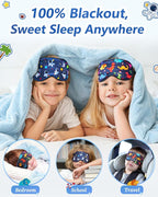 BeeVines Kids 100% Real Mulberry Silk Sleep Mask 2 Pack, Original Design Pure - Image 8