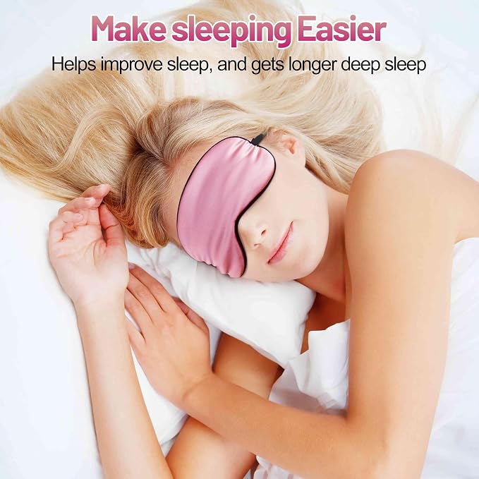 Sleep Mask, Silk Eye Mask for Sleeping - Image 2