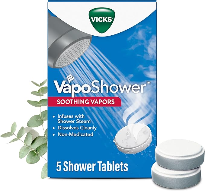 Vicks VapoShower, Shower Tablet, Shower Bomb, Aromatherapy Vapors, Eucaplytus & by Vicks
