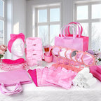 Spa Party Supplies for Girls, 6 Satin Robes Kids Spa Birthday Sleepover - Image 4