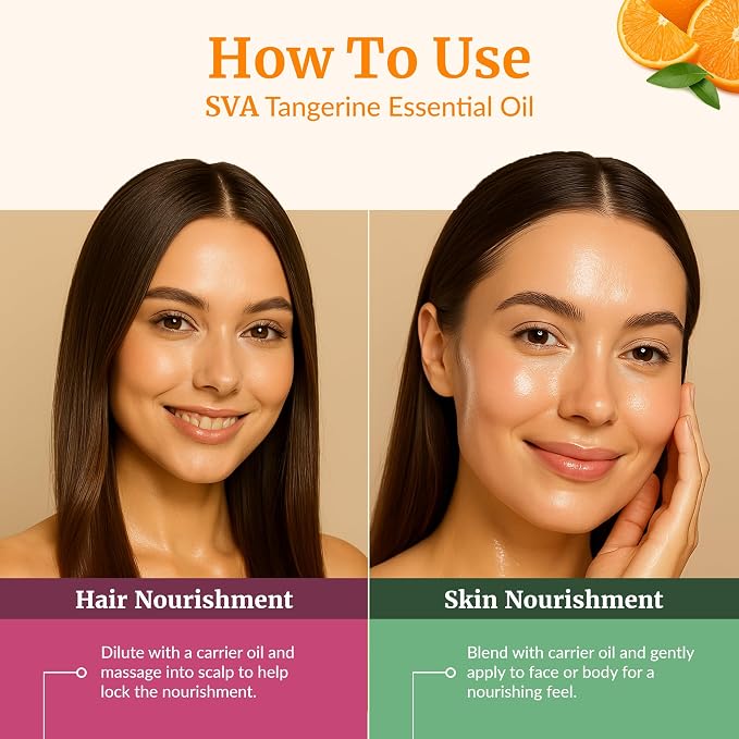 SVA Tangerine Essential Oil – 4 Fl Oz – 100% Natural Tangerine Oil - Image 5