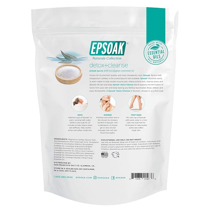 Epsoak Epsom Salt 2 lb. USP Magnesium Sulfate - Image 2