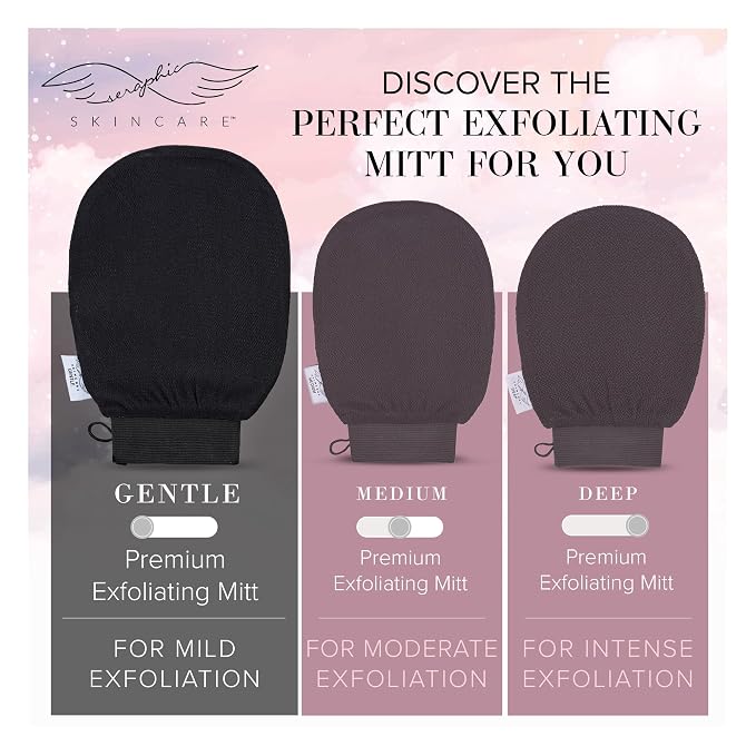 Seraphic Skincare Premium Exfoliating Glove – Viscose Fiber Korean Exfoliating - Image 3