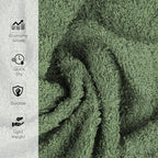24 Pack Green Hand Towel 100% Cotton Spa Towel – 16x26 inches Highly Absorbable - Image 6