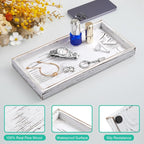 ALELION 13" White Bathroom Vanity Tray - Image 5