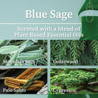 Hemlock Park Blue Sage Apothecary Hand-Poured Scented Candle | Crackling Wood - Image 2