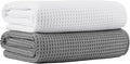 MICROFI New Microfiber Waffle Bath Towels, 2 Pieces, Fast Drying, Lint Free 430 by Unknown
