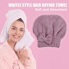 VOCOSTE Diamond Shape Hair Drying Towel Dry Cap, Quick Drying, Lightweight - Image 2