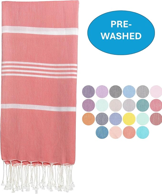 Beach Towel 100% Cotton Turkish Beach Towel Adult 38x70 Inch Pre-washed - Image 2