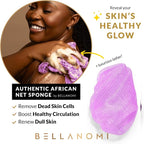 BELLANOMI African Exfoliating Net Sponge, Authentic African Bath Sponge - Image 5
