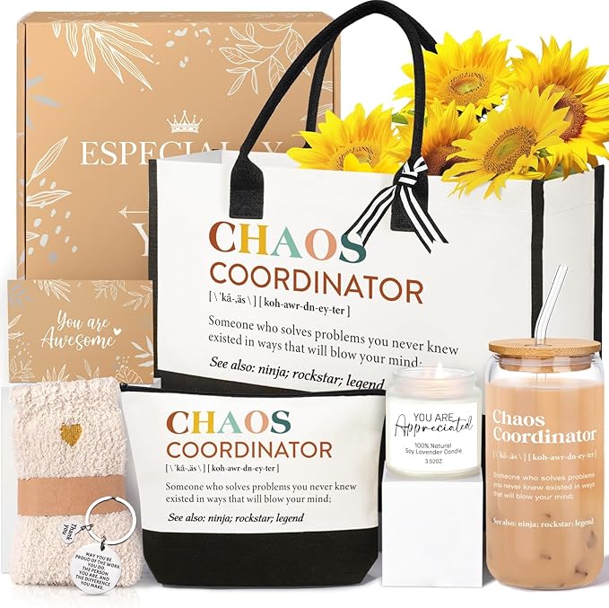iAOVUEBY Thank You Gifts for Women, Chaos Coordinator Gift for Employee by iAOVUEBY