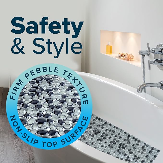 SlipX Solutions Non Slip Pebble Bath Mat - Image 3
