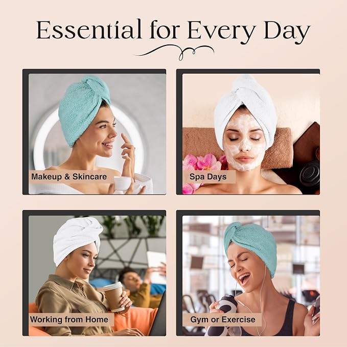Cotton Towel Wrap for Women/Kids | Quick Dry, Soft & Absorbent 420-GSM Wrap - Image 7
