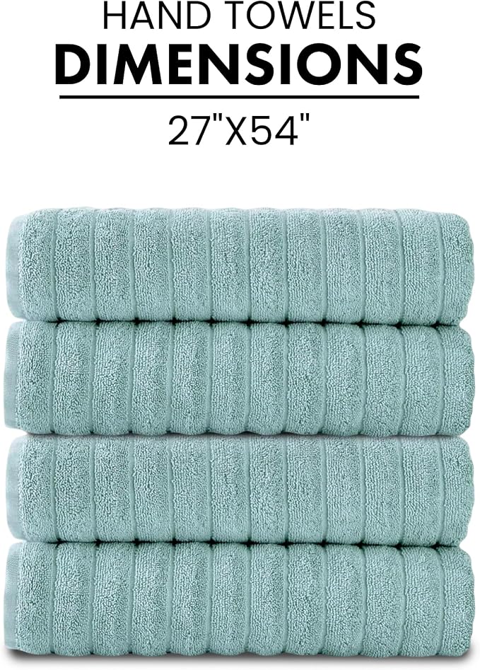 Classic Turkish Towels CTT Premium 4 Pack Bath Towels Set, Made - Image 5