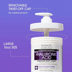 Advanced Clinicals Hyaluronic Acid Moisturizer Body Cream W/Vitamin E | - Image 3