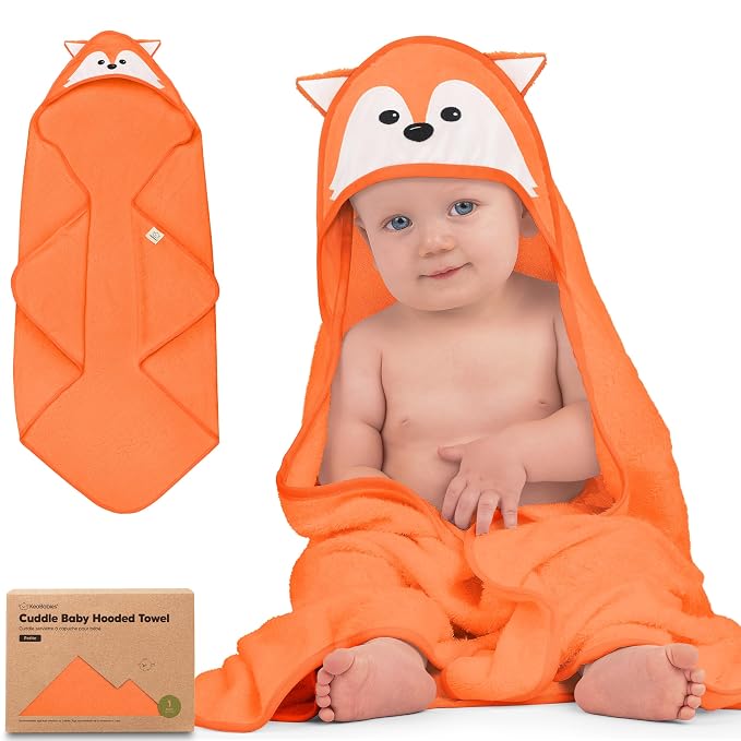 KeaBabies Hooded Baby Towel for Newborn by KeaBabies