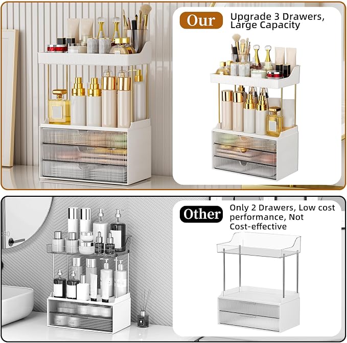 StorBin 2 Sets Makeup Organizer – 5 Tier Bathroom Organizers and Storage - Image 6