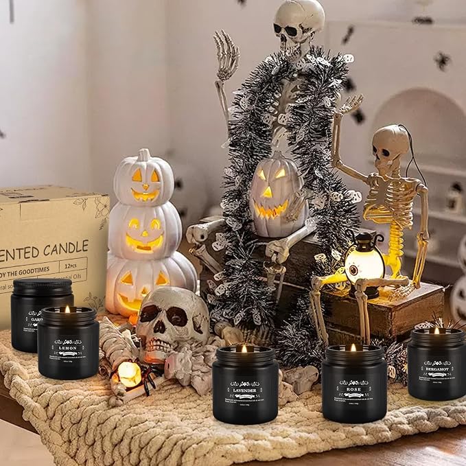 WPONSZU 12 Pcs Halloween Scented Candles - Image 4