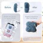 Bath Sponge for Shower Exfoliating, Soft Loofah Sponge Bath Foam for Gentle - Image 5