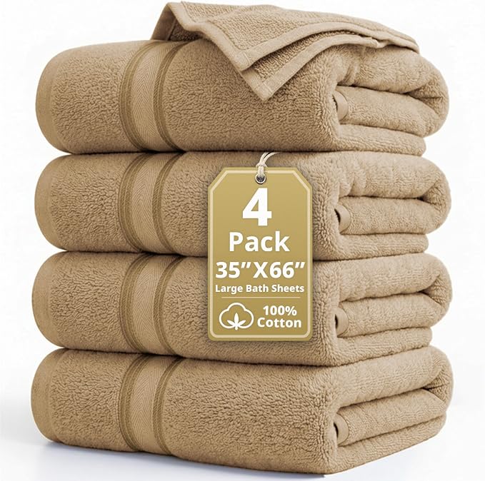 LANE LINEN 100% Cotton Large Bath Towels by LaneLinen